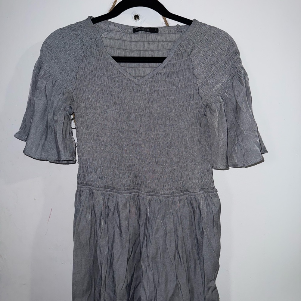 Mikarose Charcoal Short Sleeve Top